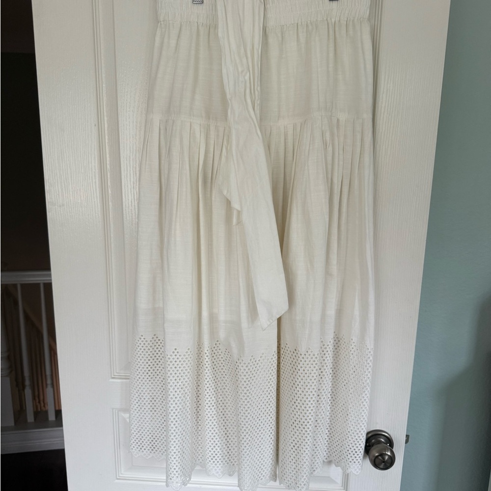 THE GREAT. Cream Maxi Skirt